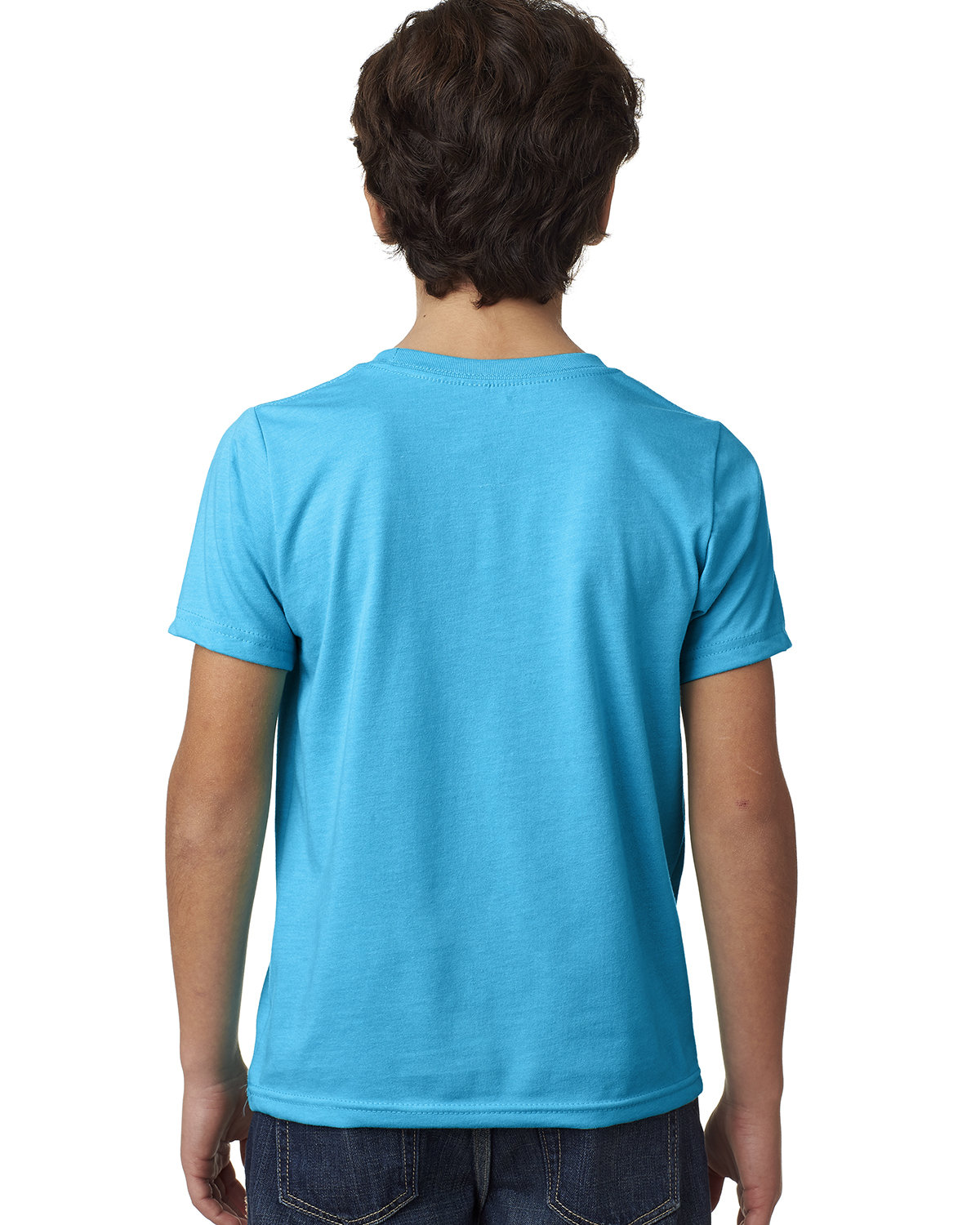3312 Next Level Youth CVC Short Sleeve Crew - Back Image
