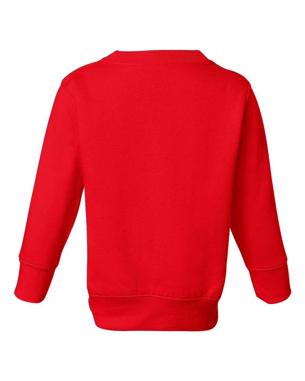 3317 Rabbit Skins Toddler Fleece Sweatshirt - Back Image