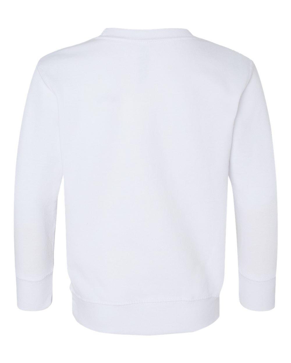 3317 Rabbit Skins Toddler Fleece Sweatshirt - Back Image