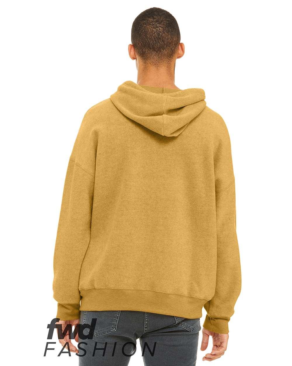 3329C Bella + Canvas 3329 Unisex Sueded Fleece Hoodie - Back Image
