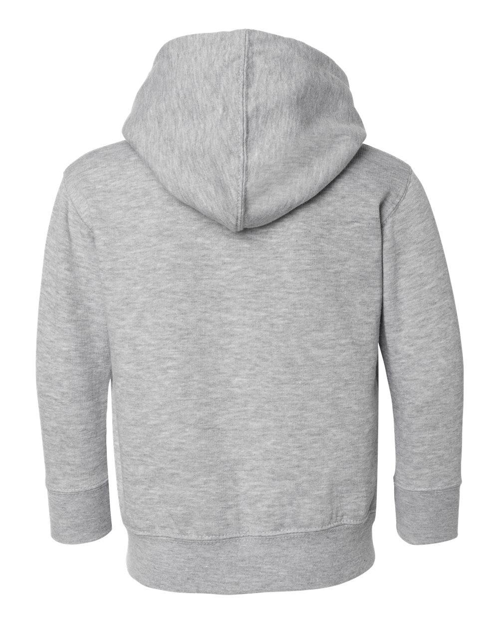 3346 Rabbit Skins Toddler Zip Fleece Hoodie - Back Image