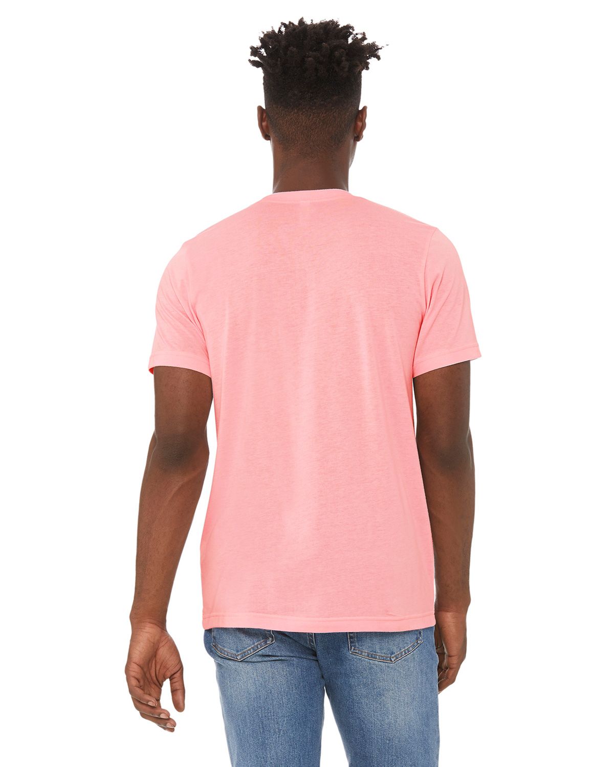 3413C Bella + Canvas Short Sleeve Triblend T-shirt - Back Image