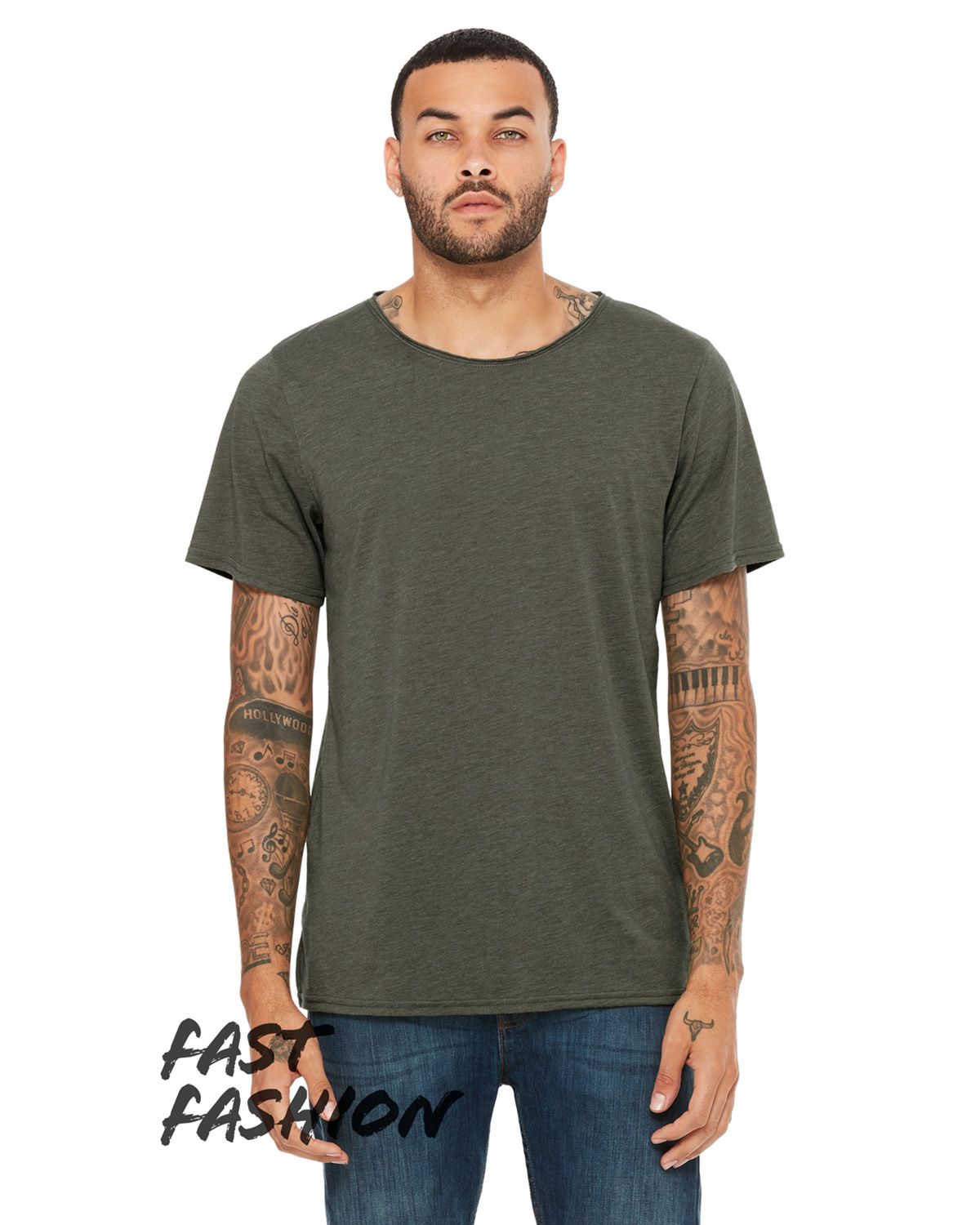 3414C Bella + Canvas Unisex Triblend Raw Neck T-shirt