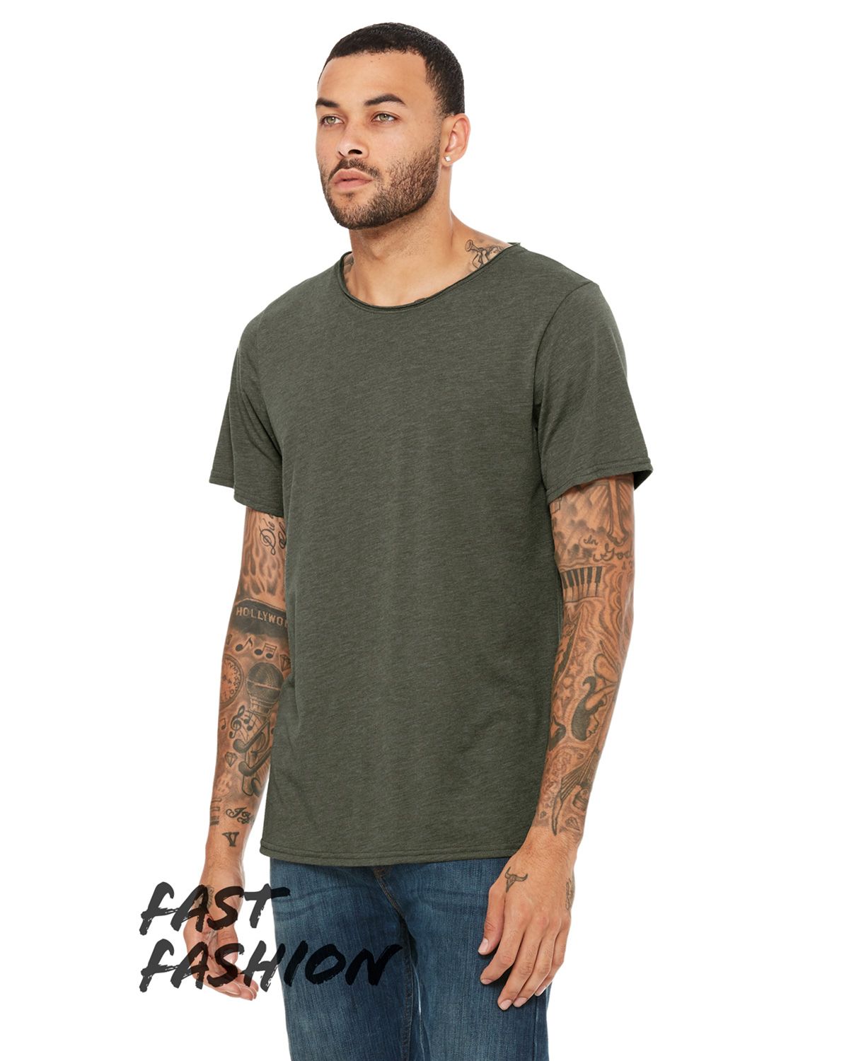 3414C Bella + Canvas Unisex Triblend Raw Neck T-shirt - Siide Image