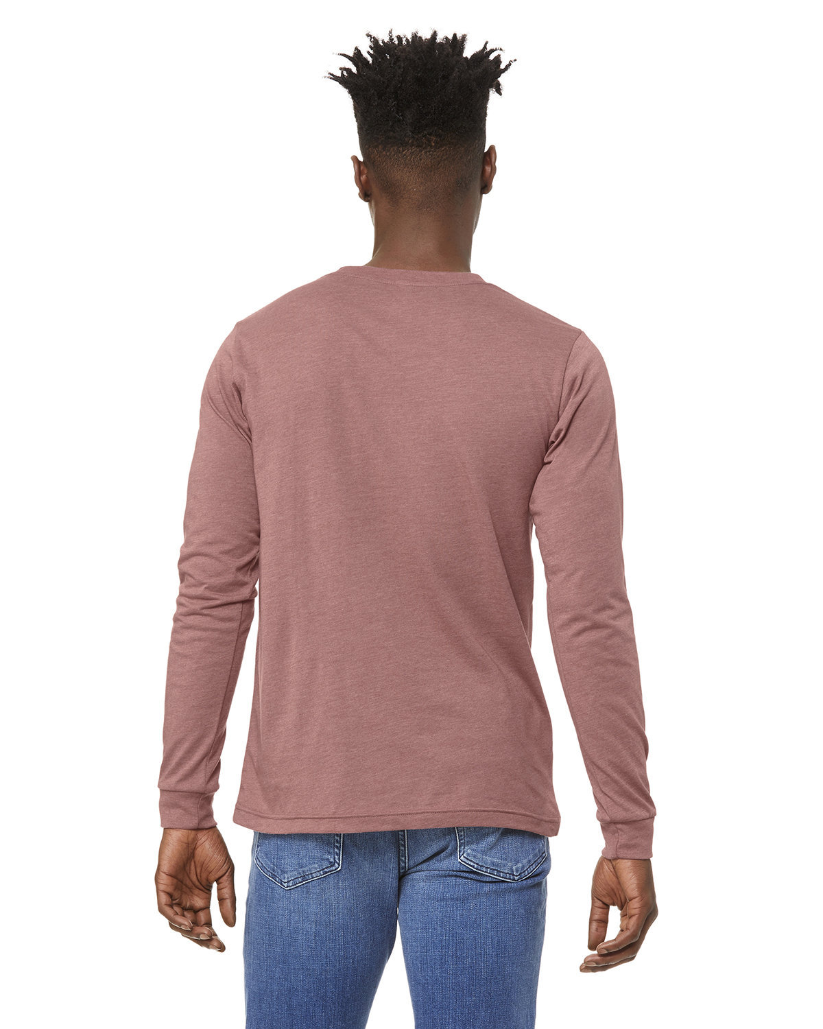 3501 Bella + Canvas Unisex Jersey Long Sleeve T-Shirt 3501 Bella + Canvas Unisex Jersey Long Sleeve T-Shirt - Back Image