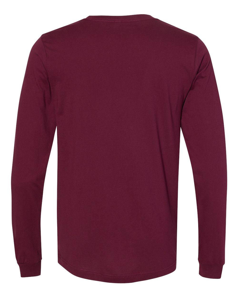 3501 Bella + Canvas Unisex Jersey Long Sleeve T-Shirt - Back Image