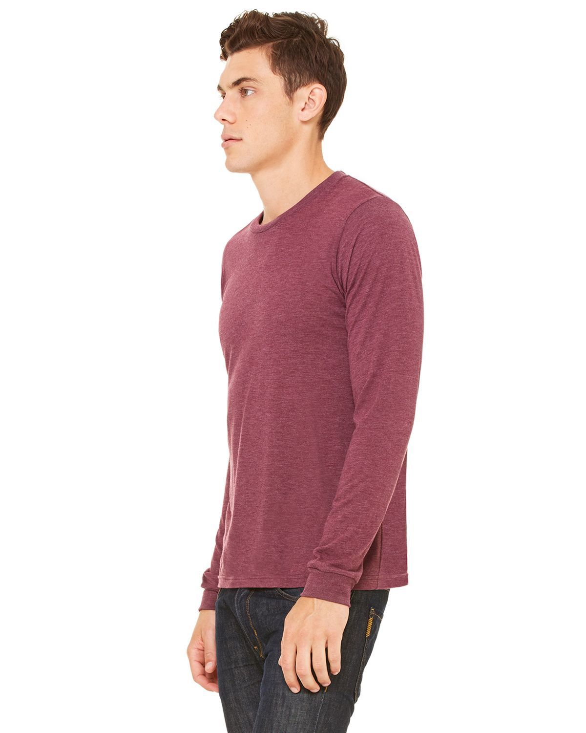 Bella + Canvas Direct to Film (DTF) 3501 Unisex Jersey Long Sleeve T-Shirt Bella + Canvas Direct to Film (DTF) 3501 Unisex Jersey Long Sleeve T-Shirt - Siide Image