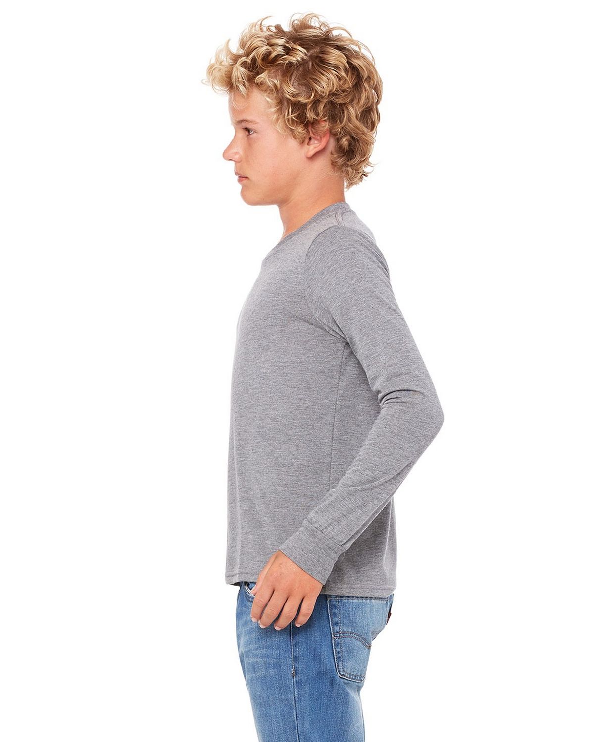 3501Y Bella + Canvas Youth Boys & Girls Long-Sleeve T-Shirt - Siide Image