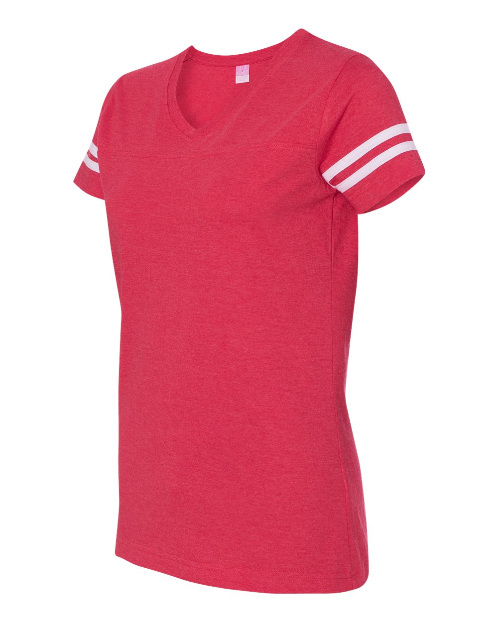 3537 LAT Womens Football V-Neck Fine Jersey Tee 3537 LAT Womens Football V-Neck Fine Jersey Tee - Siide Image