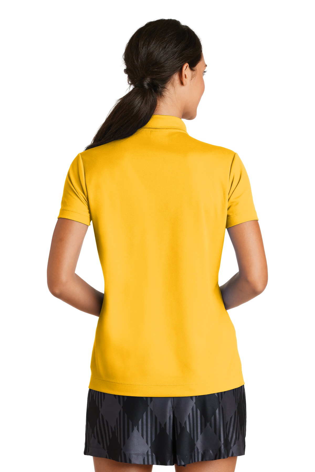 354067 Nike Ladies Dri-FIT Micro Pique Polo. - Back Image
