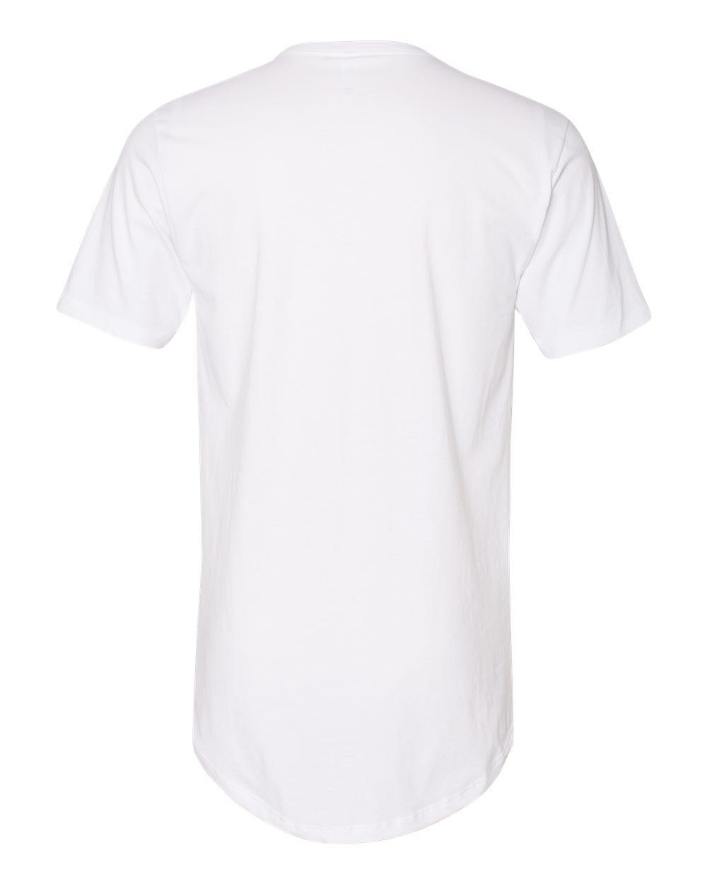 3602 Next Level Mens Cotton Long Body Crew - Back Image