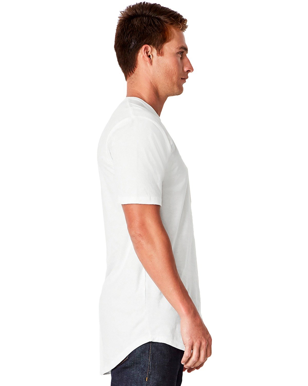 3602 Next Level Mens Cotton Long Body Crew - Siide Image