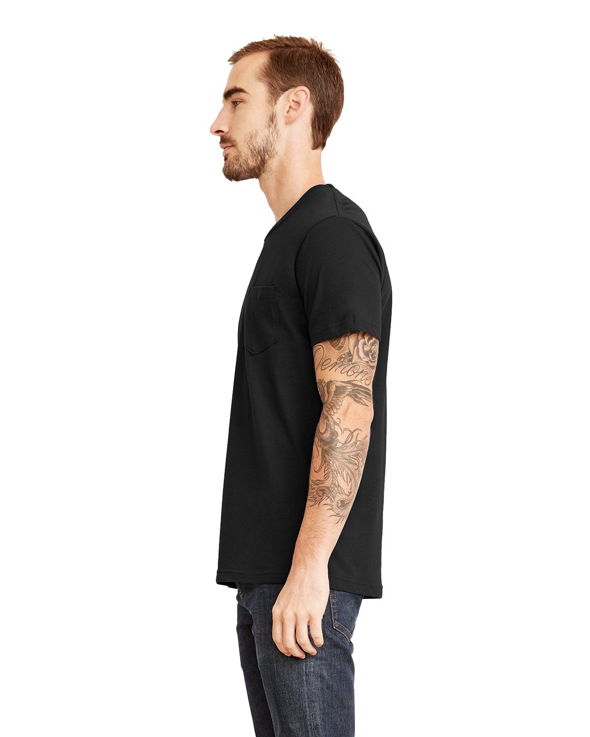 3605 Next Level Unisex Pocket Crew - Siide Image
