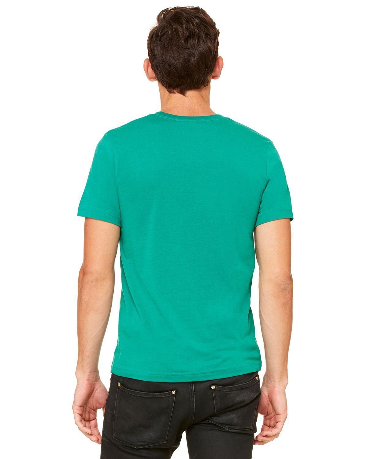 3650 Bella + Canvas Unisex Short Sleeves Poly-Cotton T-shirt - Back Image