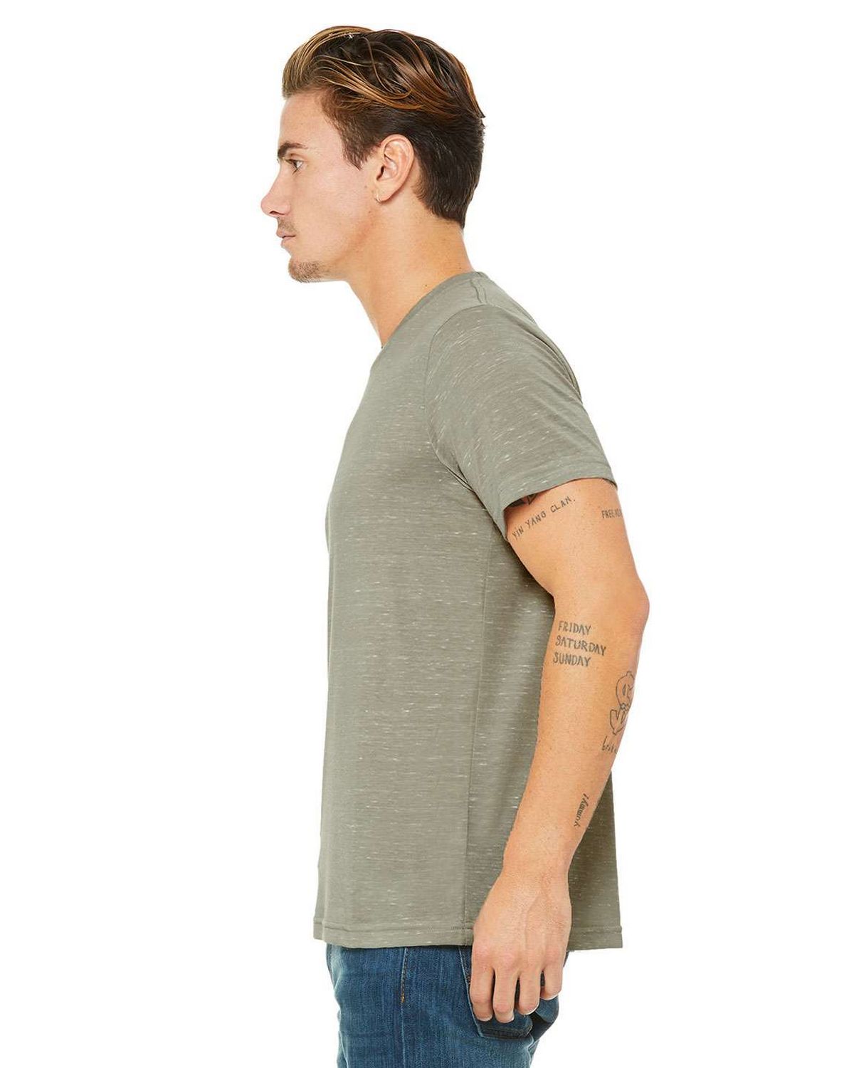 3650 Bella + Canvas Unisex Short Sleeves Poly-Cotton T-shirt - Siide Image