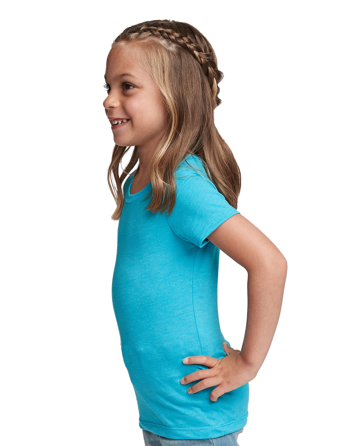 3712 Next Level Youth Princess CVC T-Shirt - Siide Image