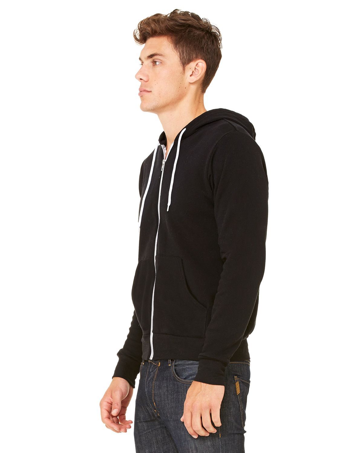 Bella + Canvas Direct to Film (DTF) 3739 Unisex Sponge Fleece Full-Zip Hoodie Bella + Canvas Direct to Film (DTF) 3739 Unisex Sponge Fleece Full-Zip Hoodie - Siide Image