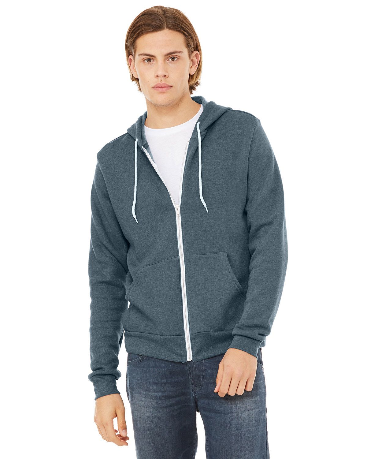 Bella + Canvas Direct to Film (DTF) 3739 Unisex Sponge Fleece Full-Zip Hoodie