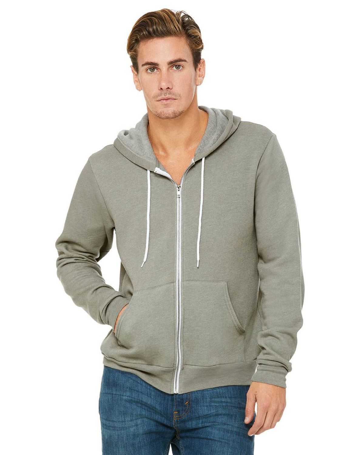 3739 Bella + Canvas Unisex Sponge Fleece Full-Zip Hoodie