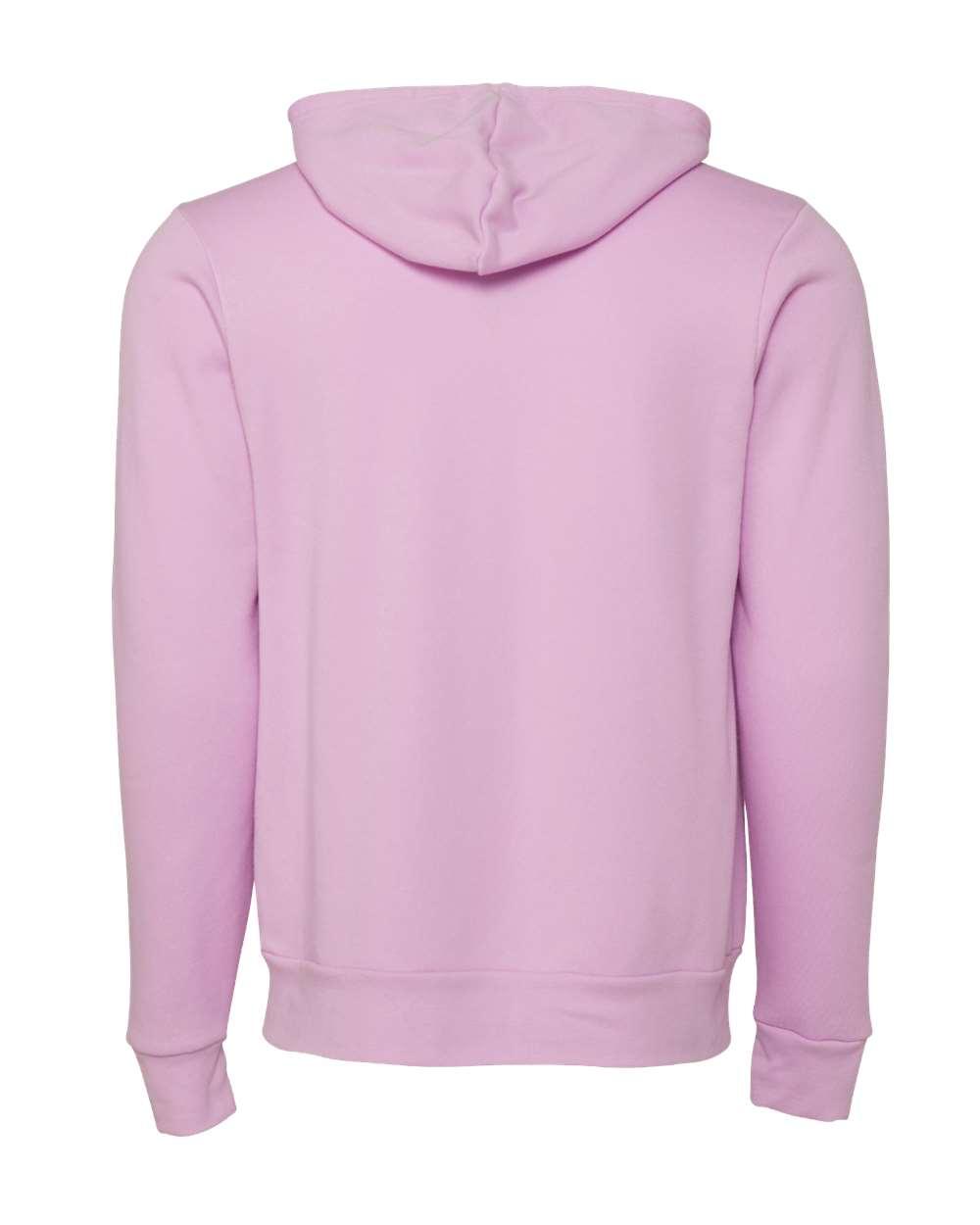3739 Bella + Canvas Unisex Sponge Fleece Full-Zip Hoodie - Back Image