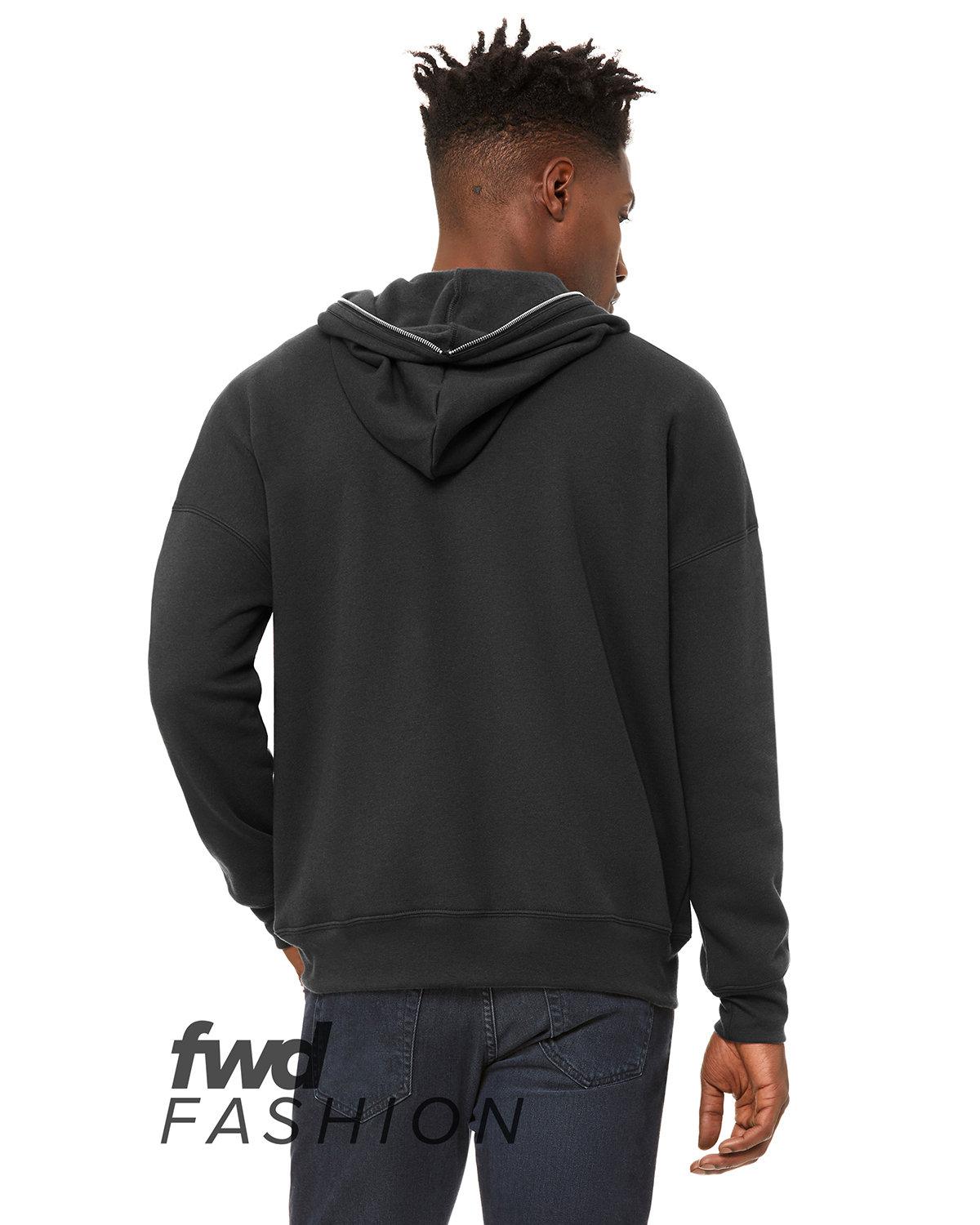 3741 Bella + Canvas Unisex Total Zip Hoodie - Back Image