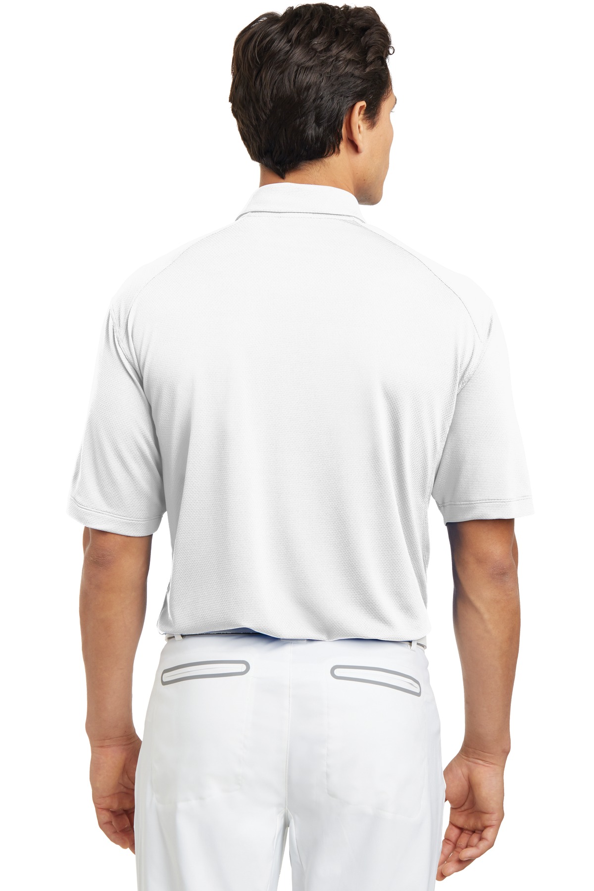 378453 Nike Dri-FIT Mini Texture Polo - 378453 Nike Dri-FIT Mini Texture Polo - - Back Image