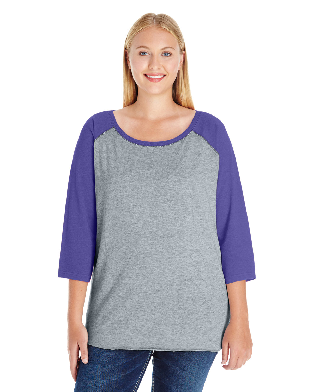 3830 LAT Ladies Curvy Baseball T-Shirt 3830 LAT Ladies Curvy Baseball T-Shirt