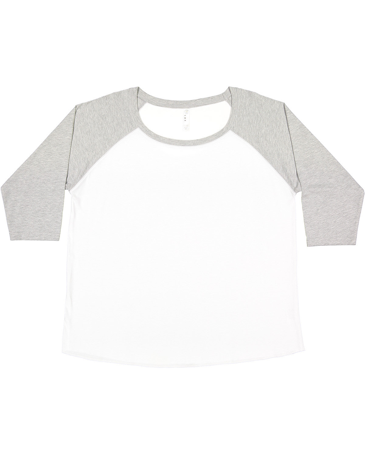 3830 LAT Ladies Curvy Baseball T-Shirt 3830 LAT Ladies Curvy Baseball T-Shirt