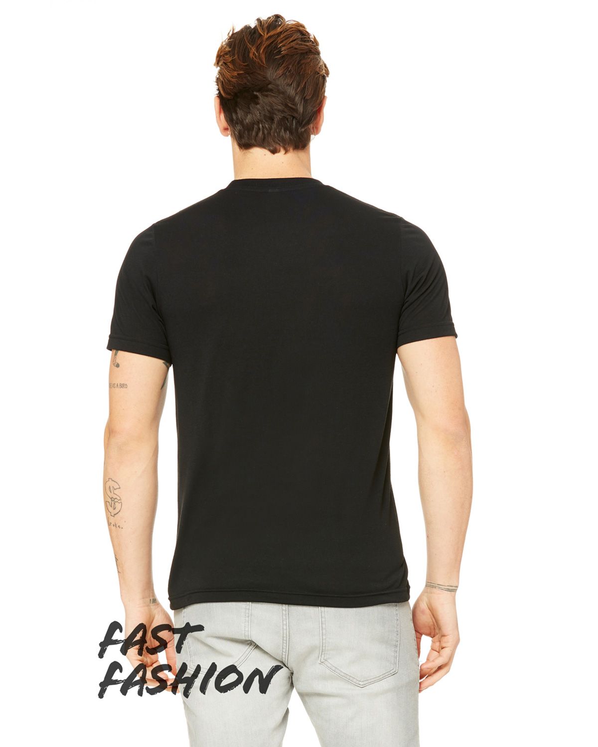 3880C Bella + Canvas Unisex Viscose Fashion T-Shirt - Back Image