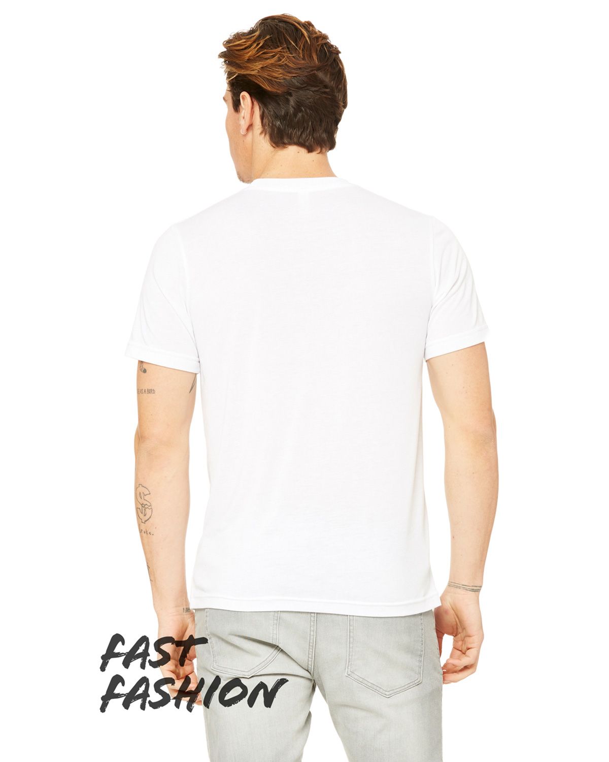 3880C Bella + Canvas Unisex Viscose Fashion T-Shirt - Back Image