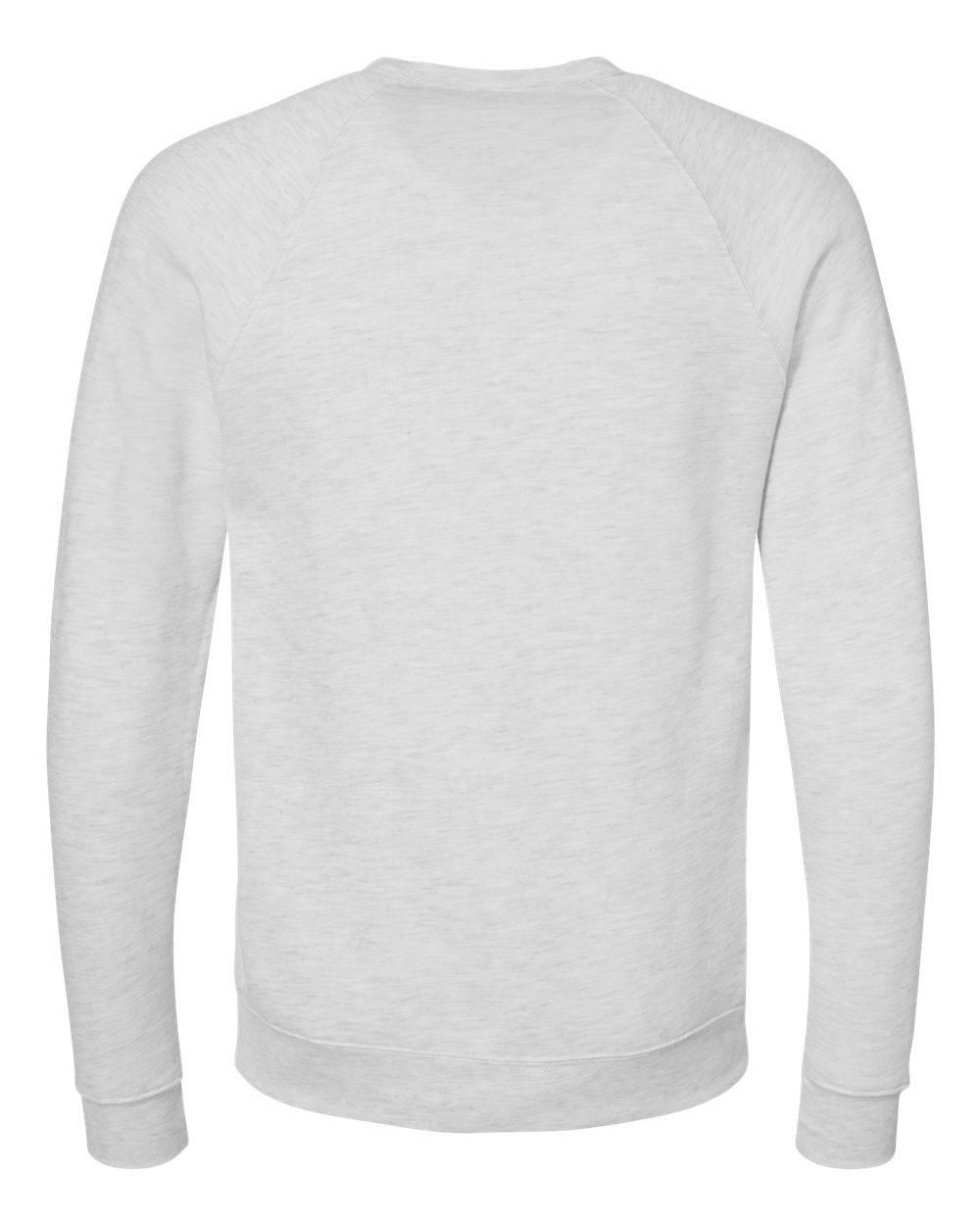 3901 Bella + Canvas Unisex Sponge Fleece Raglan Crewneck Sweatshirt - Back Image