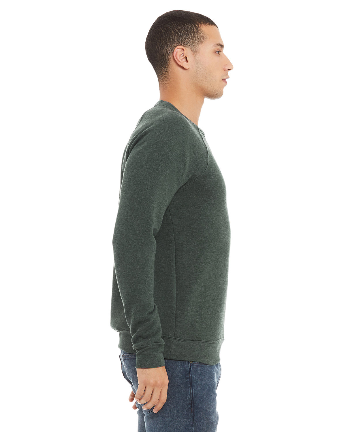 3901 Bella + Canvas Unisex Sponge Fleece Raglan Crewneck Sweatshirt - Siide Image
