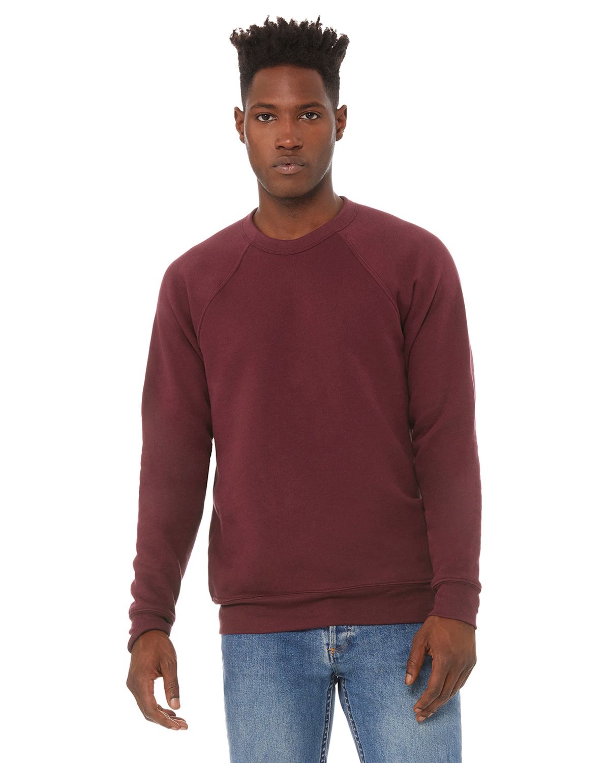3901 Bella + Canvas Unisex Sponge Fleece Raglan Crewneck Sweatshirt