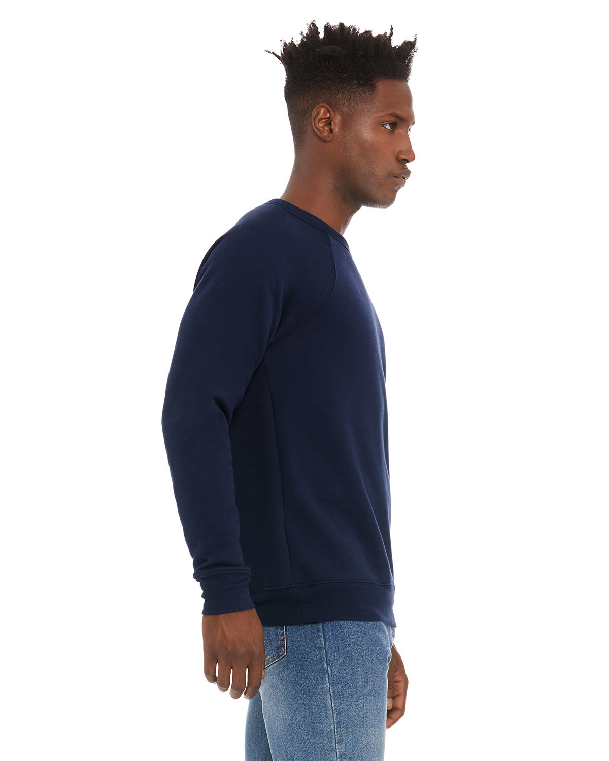 3901 Bella + Canvas Unisex Sponge Fleece Raglan Crewneck Sweatshirt - Siide Image