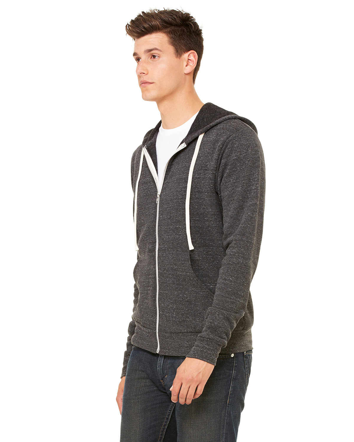 3909 Bella + Canvas Unisex Triblend Full-Zip Hoodie - Siide Image
