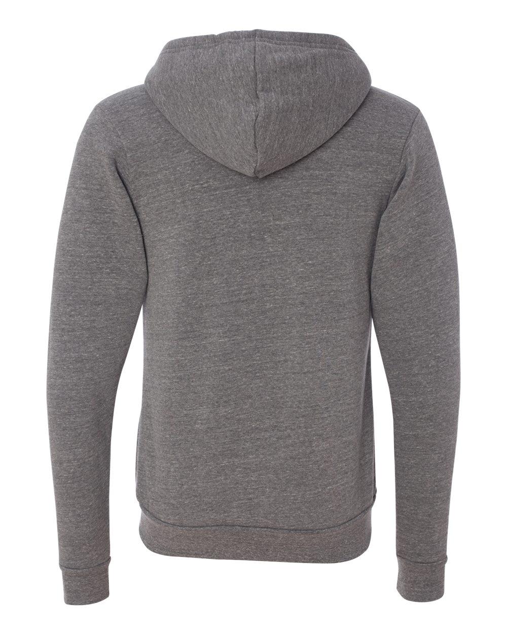 3909 Bella + Canvas Unisex Triblend Full-Zip Hoodie 3909 Bella + Canvas Unisex Triblend Full-Zip Hoodie - Back Image