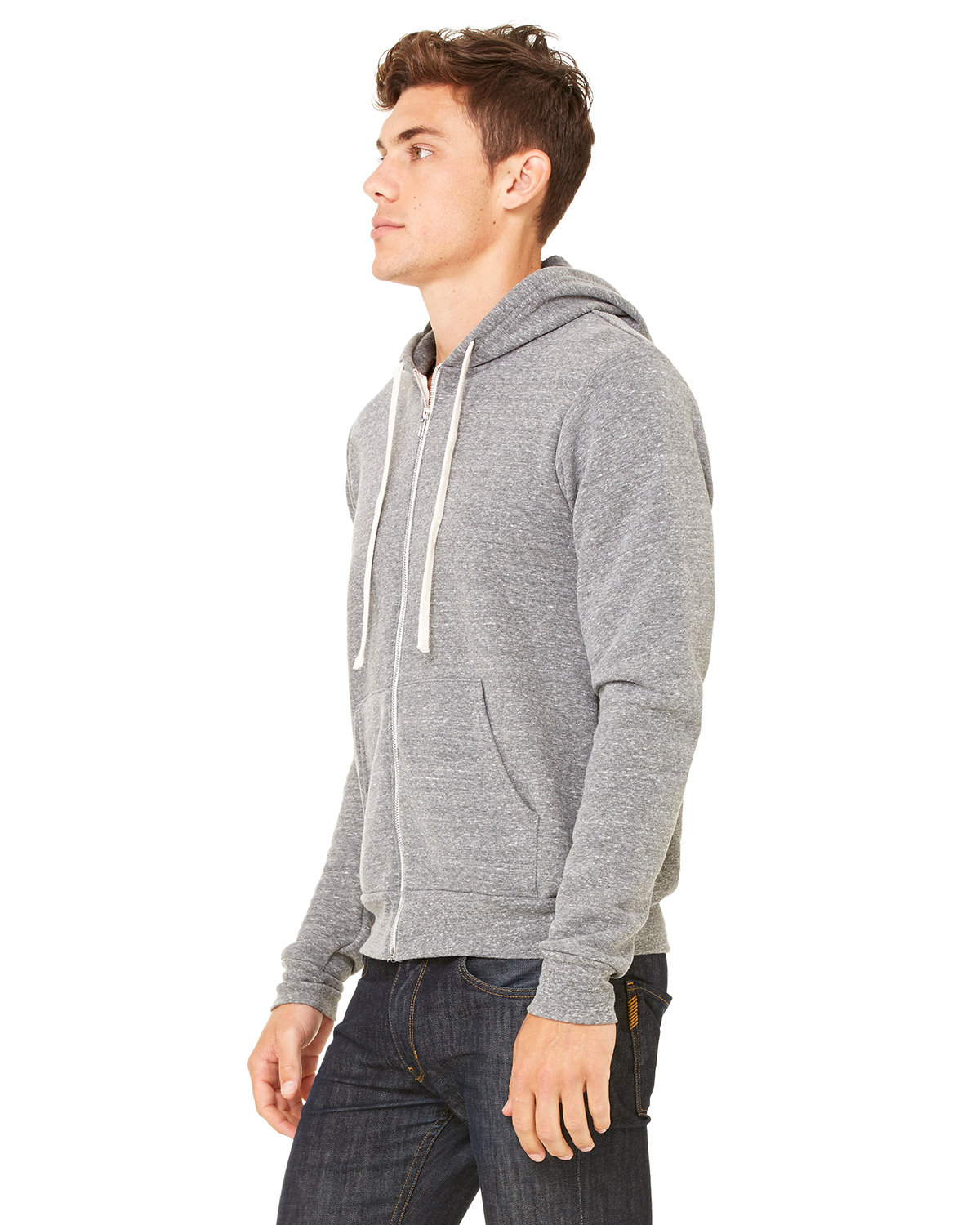 3909 Bella + Canvas Unisex Triblend Full-Zip Hoodie 3909 Bella + Canvas Unisex Triblend Full-Zip Hoodie - Siide Image