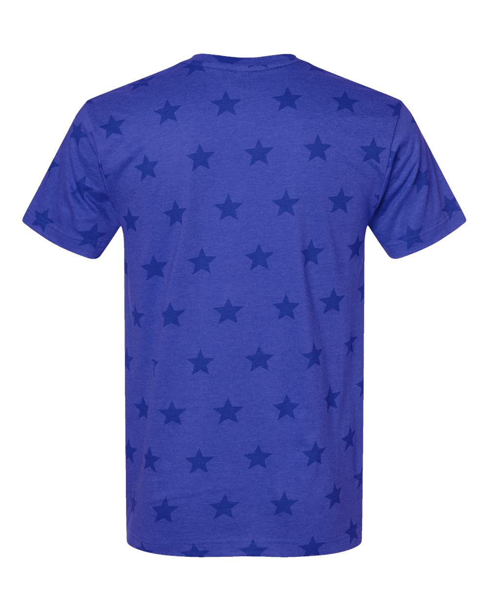 3929 Code Five Star Print Tee - Back Image