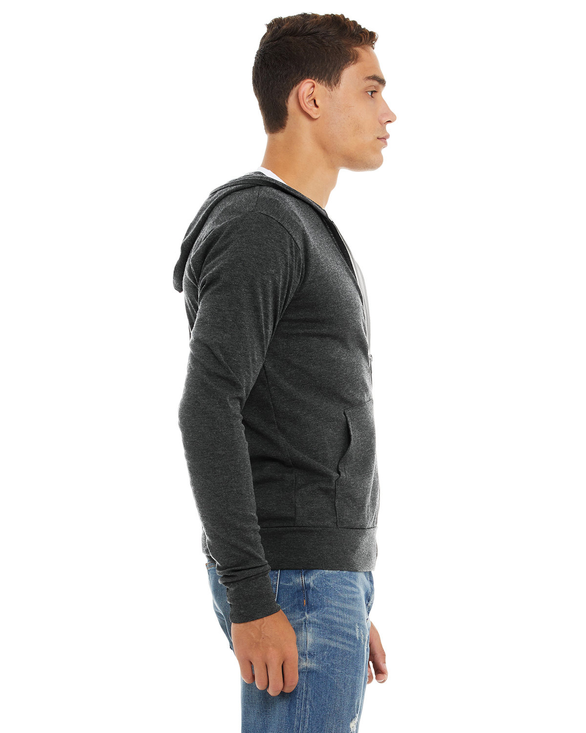 3939 Bella + Canvas Unisex Lightweight Zip-Up Hoodie 3939 Bella + Canvas Unisex Lightweight Zip-Up Hoodie - Siide Image