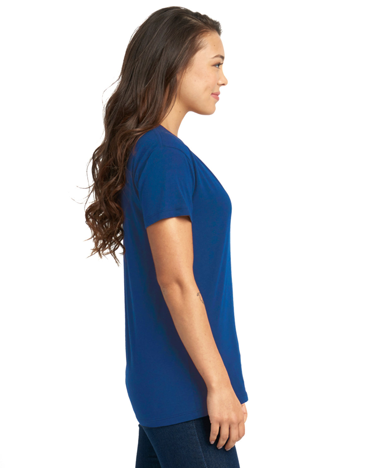 3940 Next Level Women’s Fine Jersey Relaxed V T-Shirt 3940 Next Level Women’s Fine Jersey Relaxed V T-Shirt - Siide Image