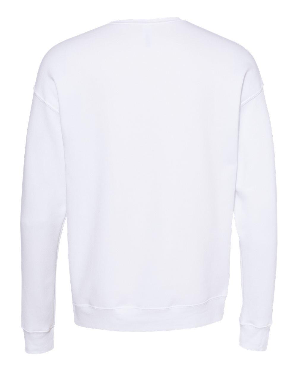 3945 Bella + Canvas Unisex Sponge Fleece Drop Shoulder Crewneck Sweatshirt - Back Image