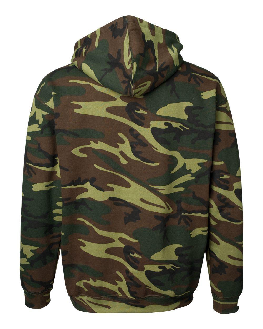 3969 Code Five Unisex Camo Pullover Hoodie - Back Image