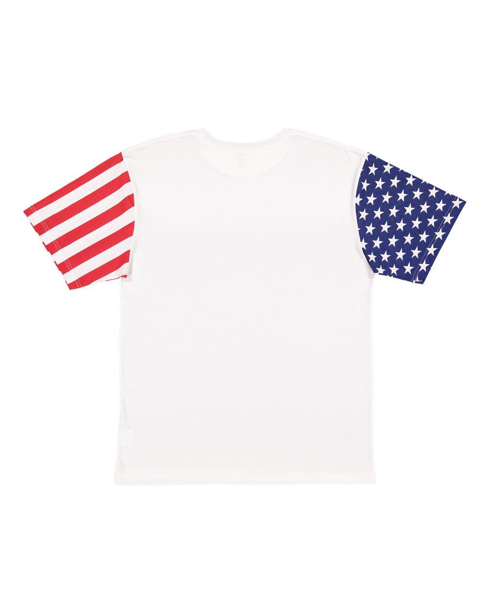3976 Code Five Stars & Stripes T-Shirt - Back Image