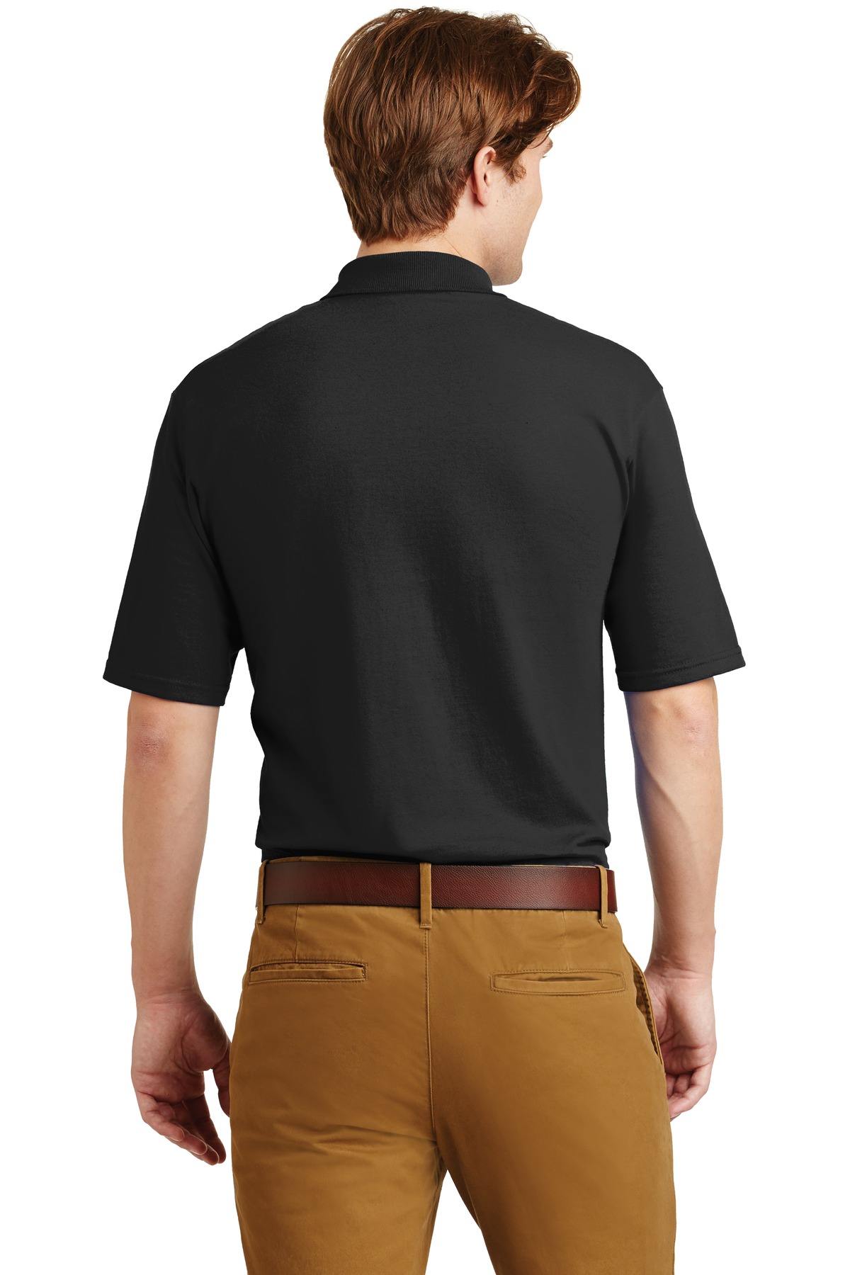 436MP Jerzees -SpotShield 5.6-Ounce Jersey Knit Sport Shirt with Pocket. - Back Image