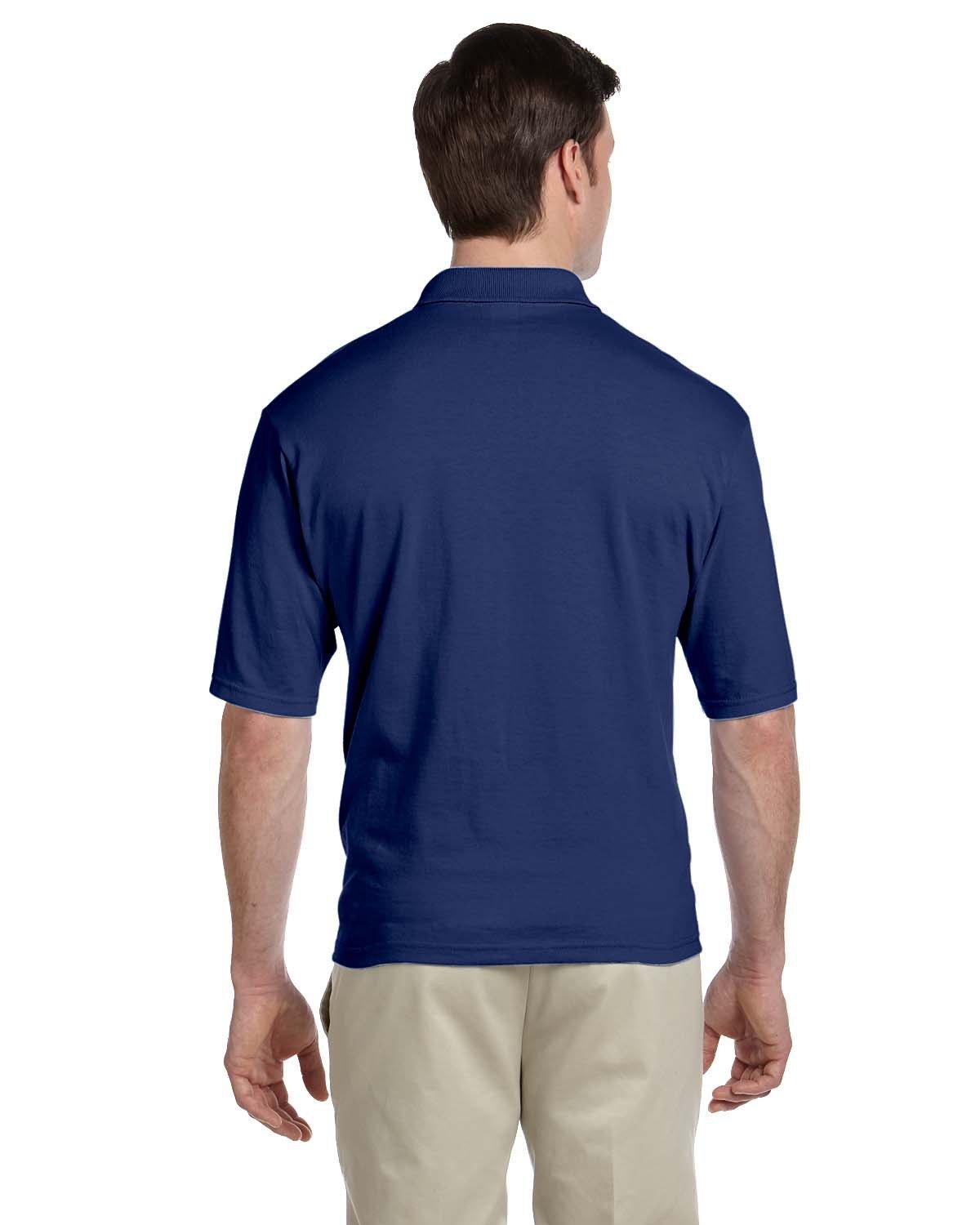436P Jerzees Adult SpotShield Pocket Jersey Polo - Back Image