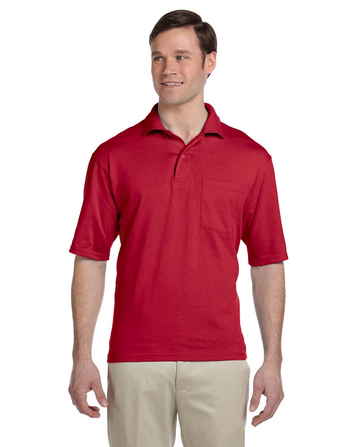 436P Jerzees Adult SpotShield Pocket Jersey Polo 436P Jerzees Adult SpotShield Pocket Jersey Polo