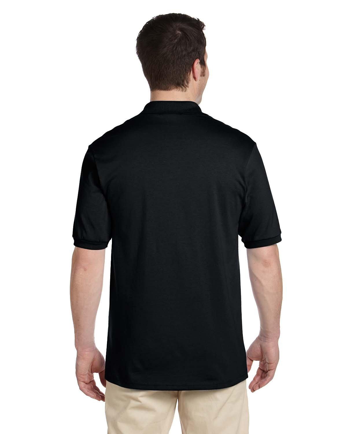 437 Jerzees Men's Jersey Polo with Spot Shield - Back Image
