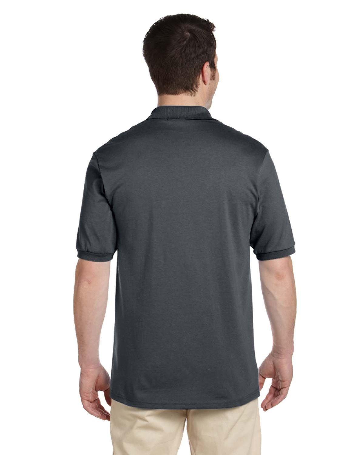 437 Jerzees Men's Jersey Polo with Spot Shield - Back Image