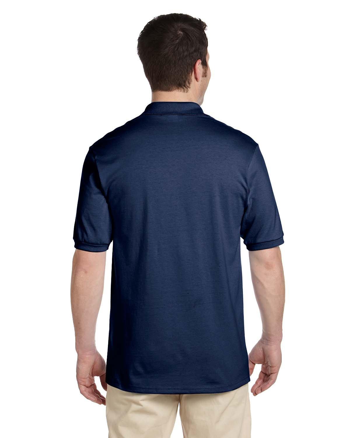 437 Jerzees Men's Jersey Polo with Spot Shield - Back Image