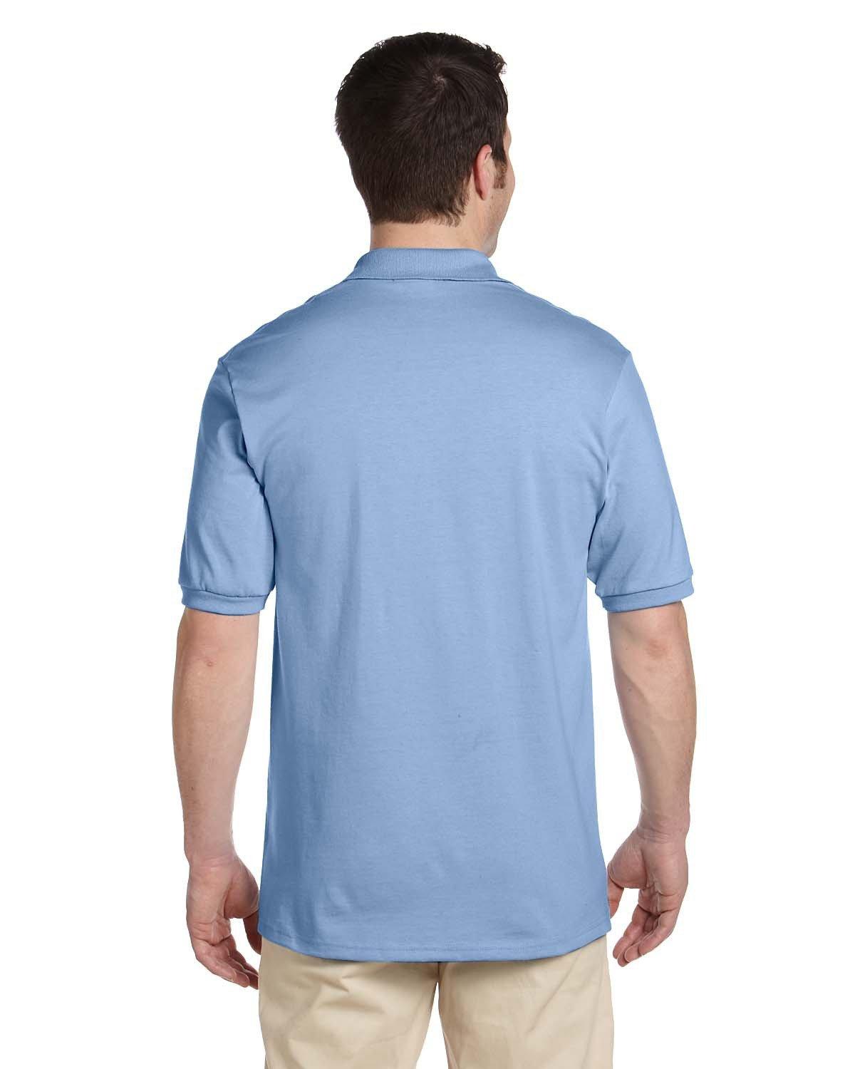 437 Jerzees Men's Jersey Polo with Spot Shield - Back Image